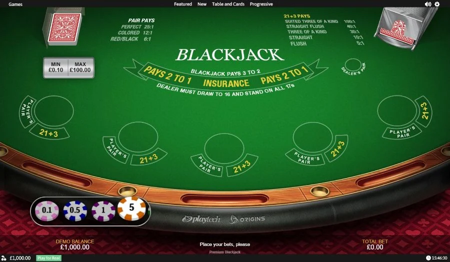 mesa de blackjack online